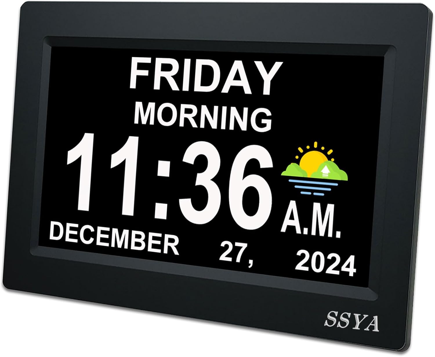 Digital Day Clock displaying day, date, and time