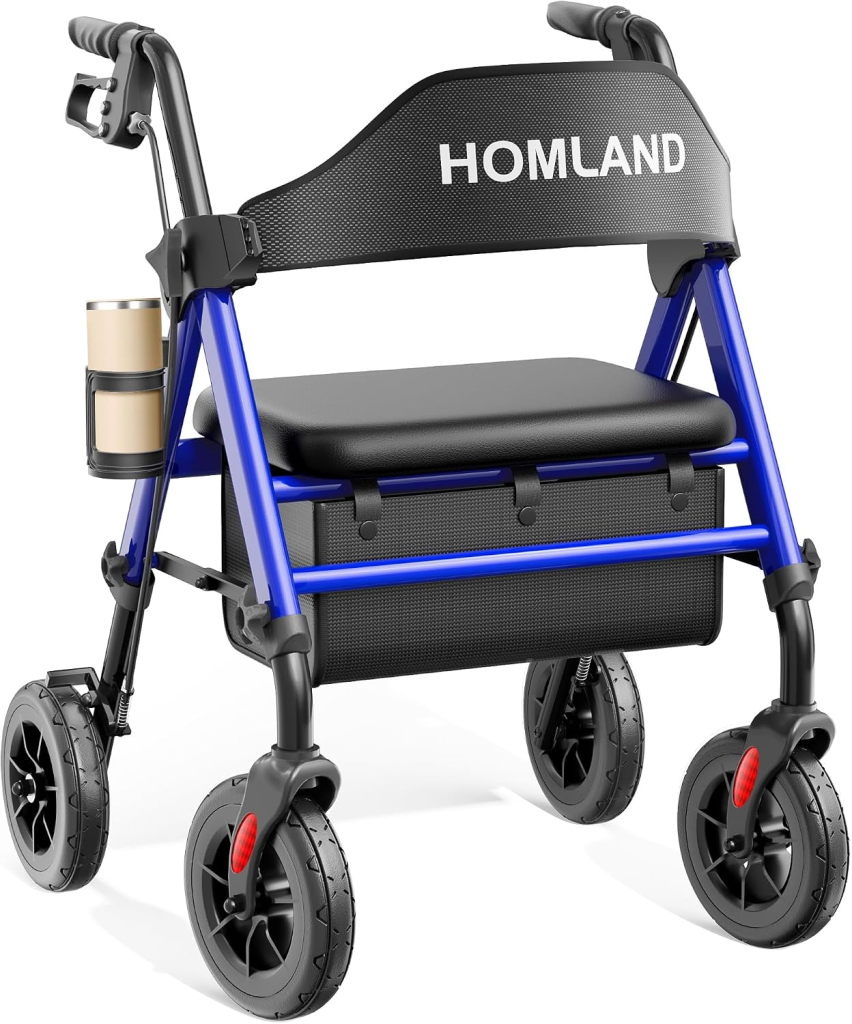 HOMLAND Foldable Rollator Walker 17 lb