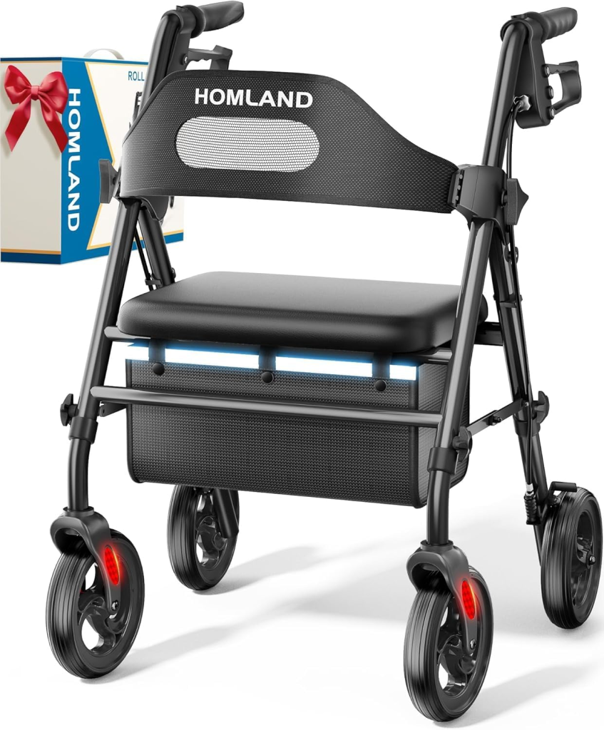 HOMLAND Heavy-Duty Sturdy Rollator