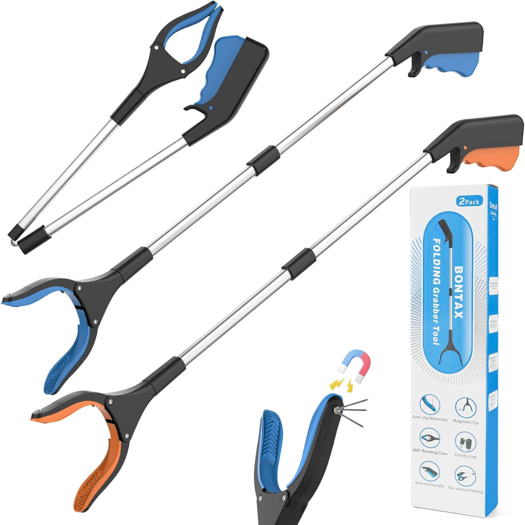 BONTAX 32-Inch Foldable Grabber Reacher Tool