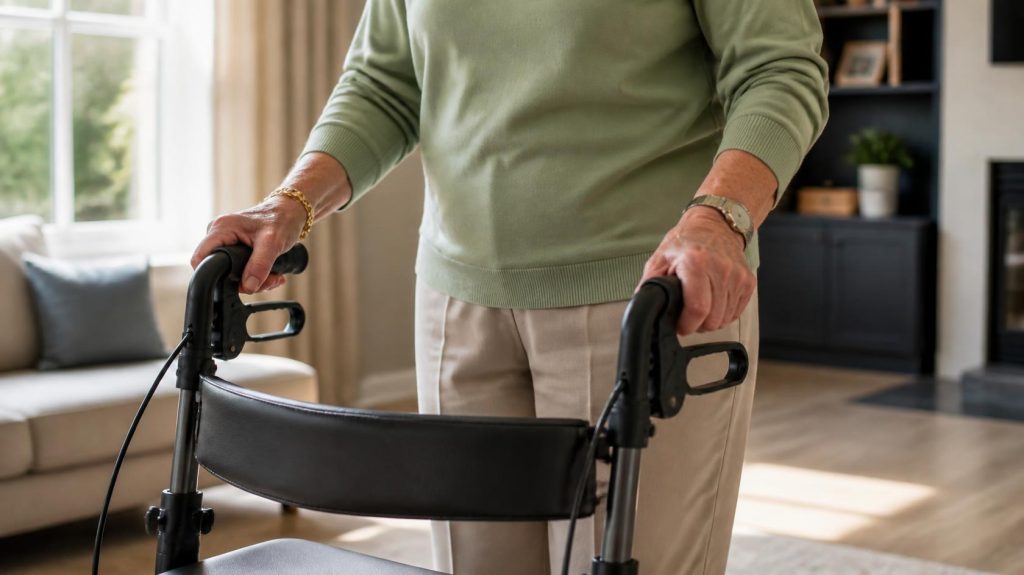 how to use a rollator