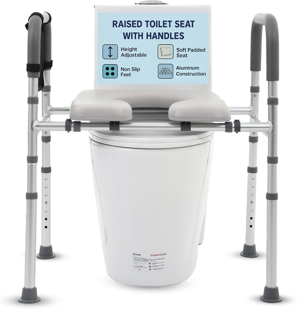 Housables Raised Toilet Seat with Handles