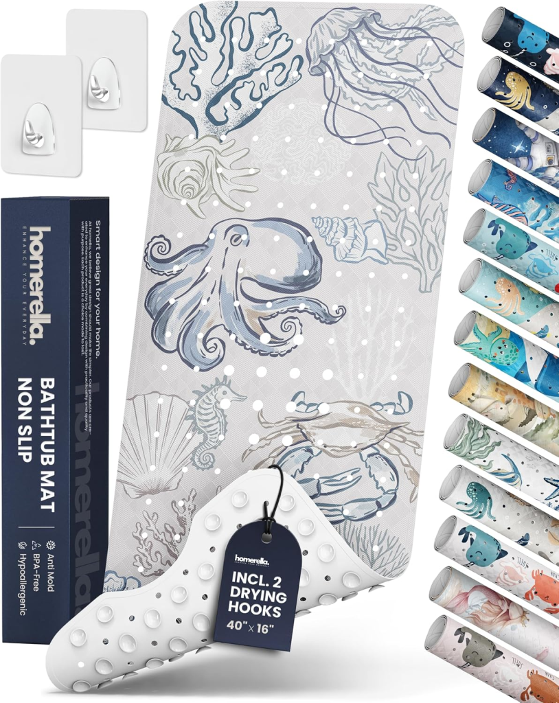 Homerella Extra-Long Bathtub Mat