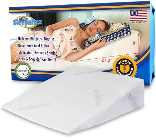 Sleepnitez 8 Inch Bed Wedge Pillow