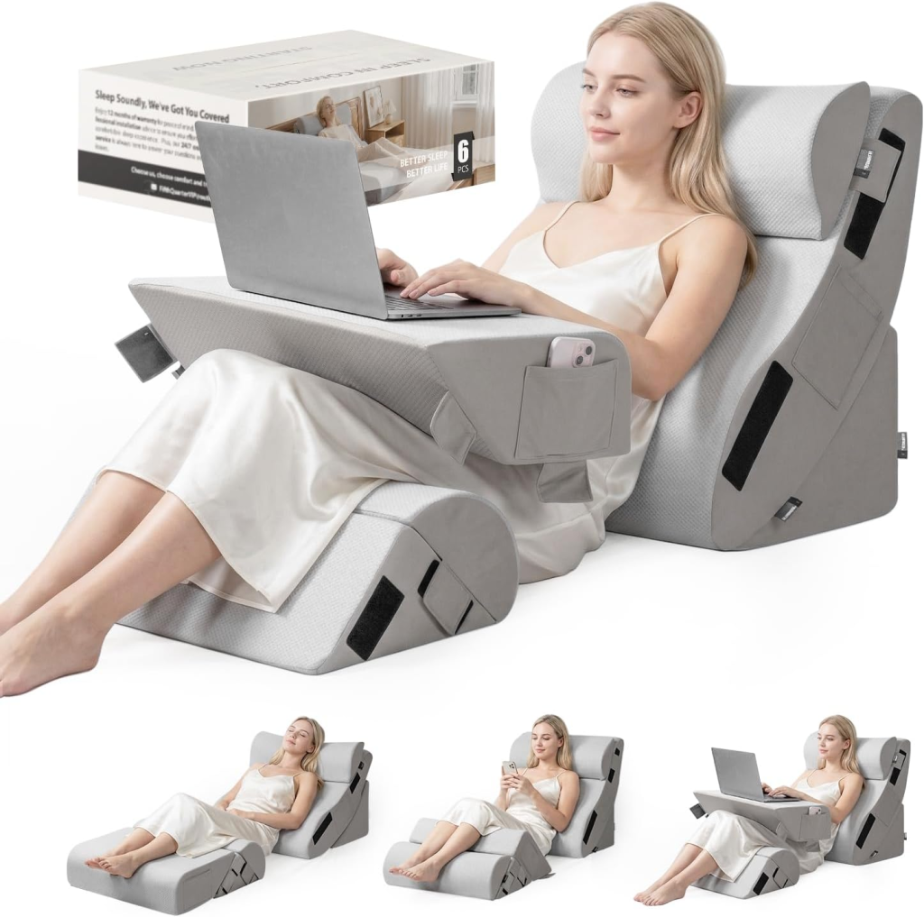 FifthQuarter 6PCS Orthopedic Wedge Pillow Set