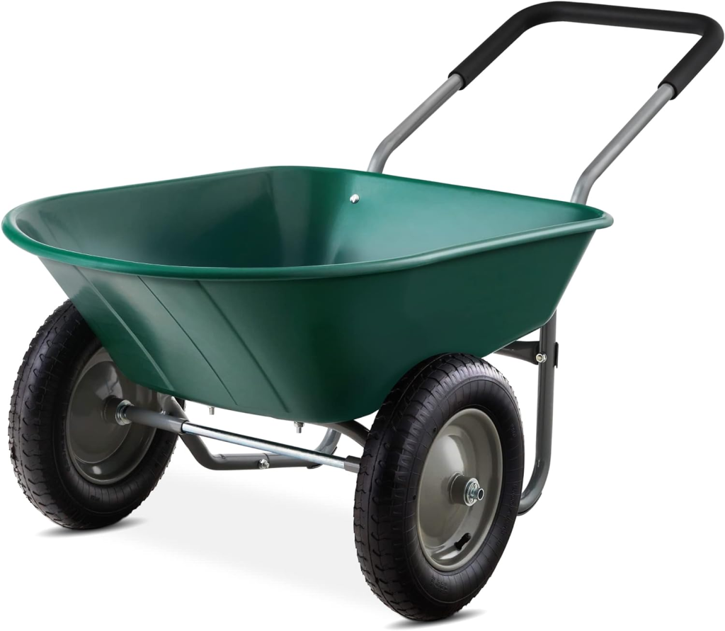 Best Choice Products Dual-Wheel Wheelbarrow