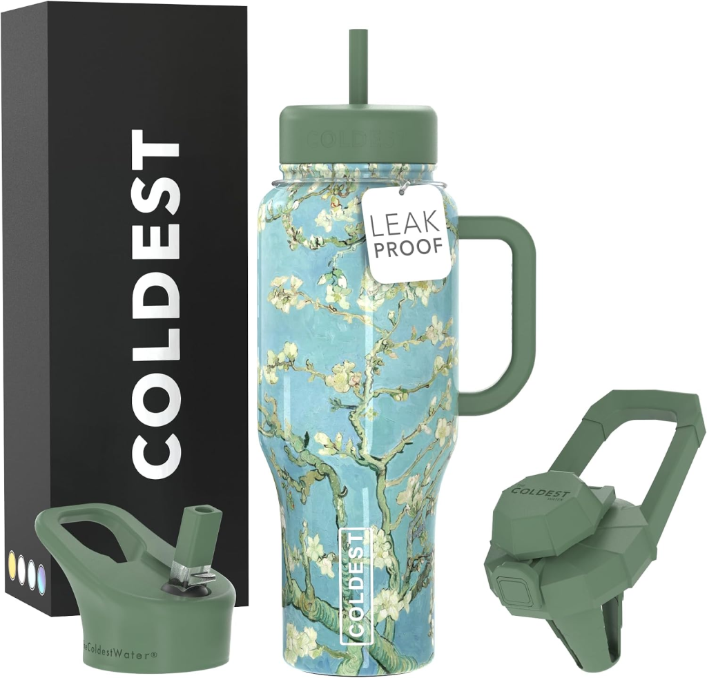 Coldest Tumbler with Handle and Straw