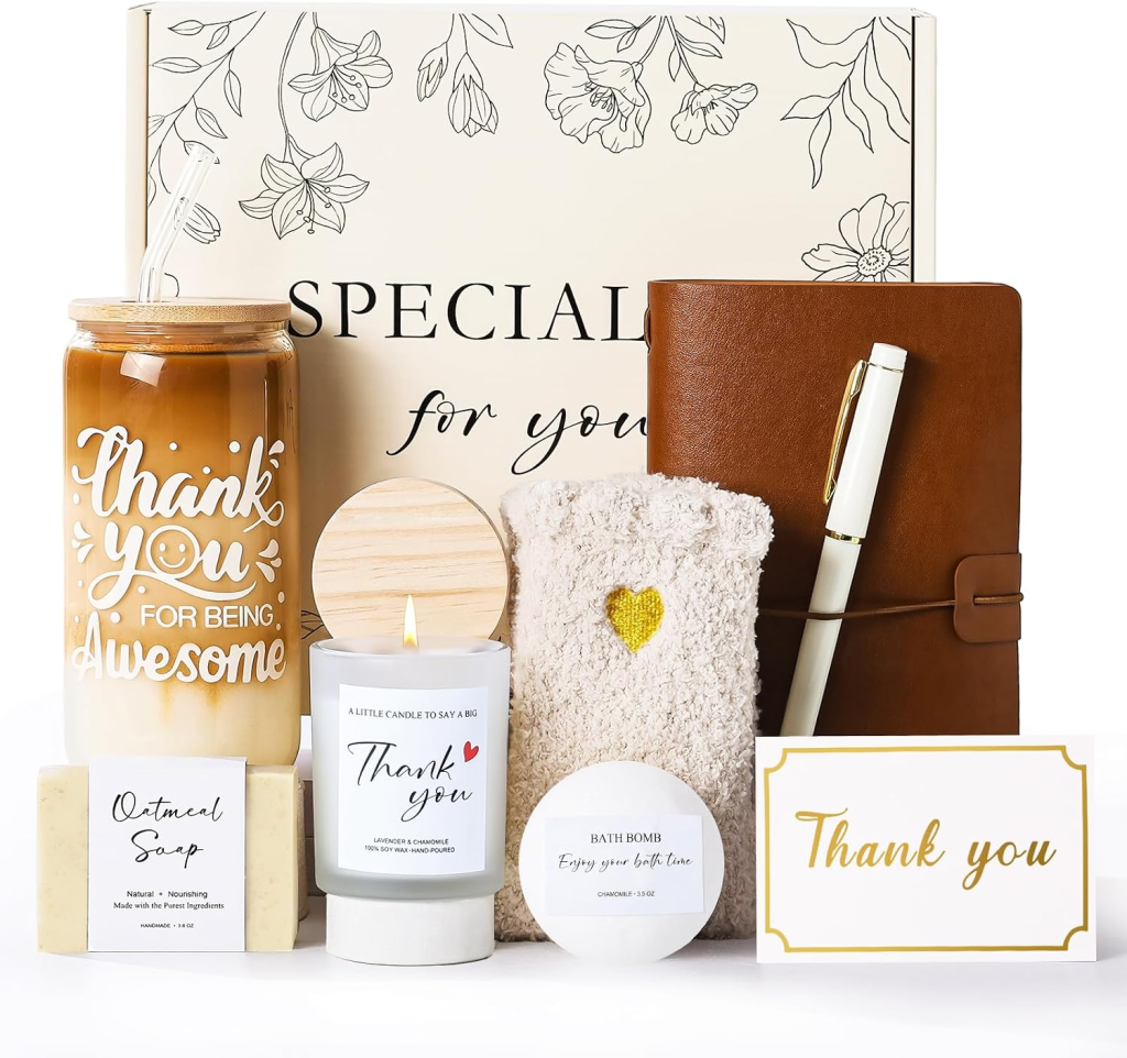 Keckensr Thank You Gift Basket for Women