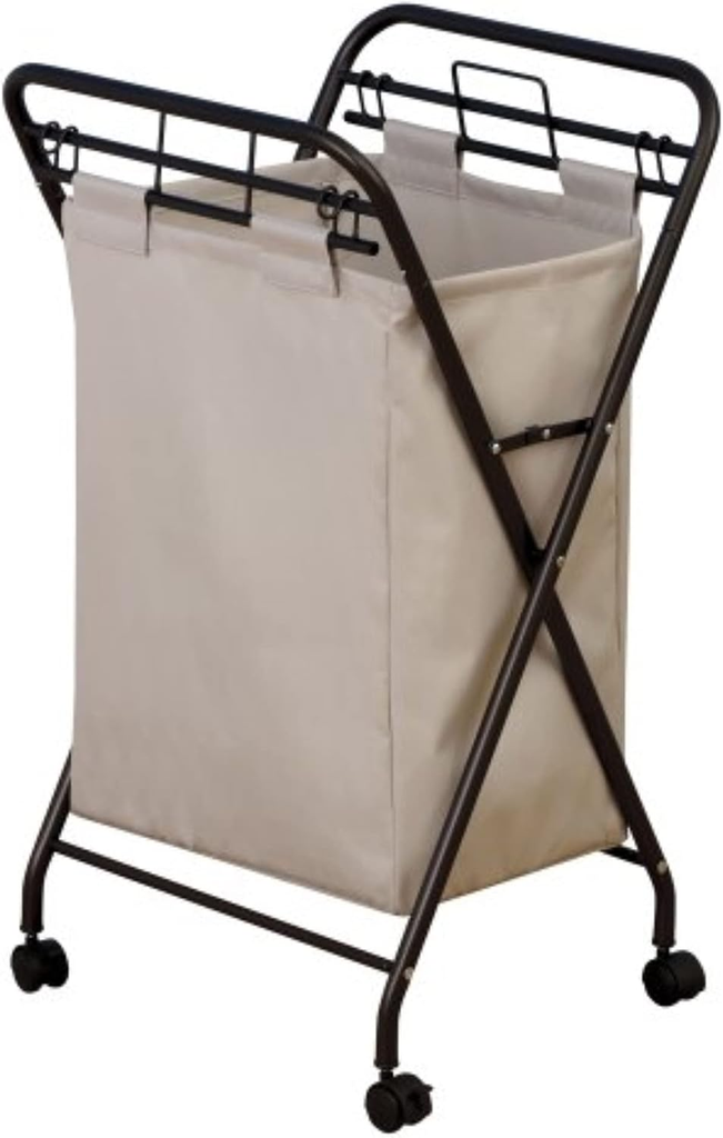 Household Essentials Rolling Laundry Hamper