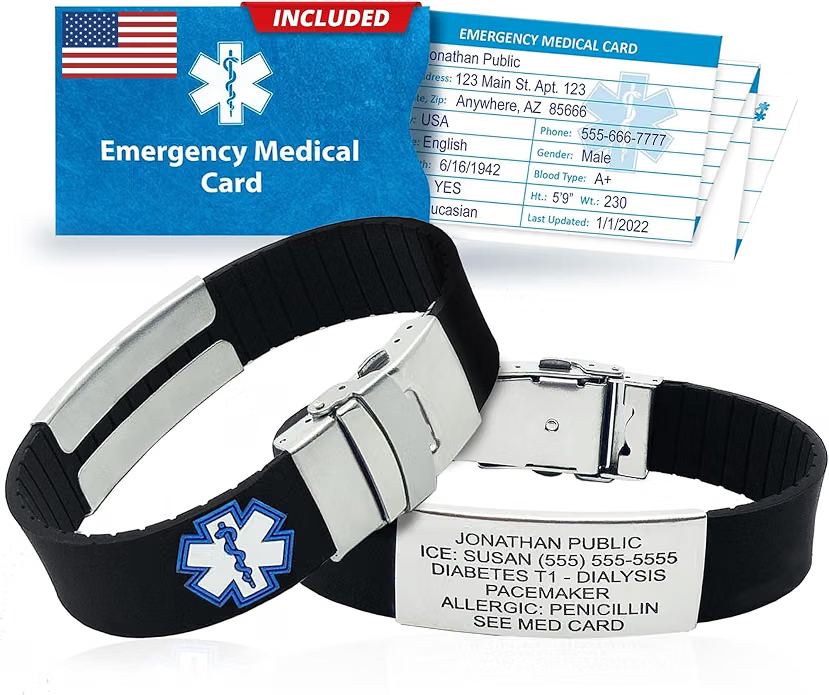 Universal Medical Data Store Medical Alert Bracelet