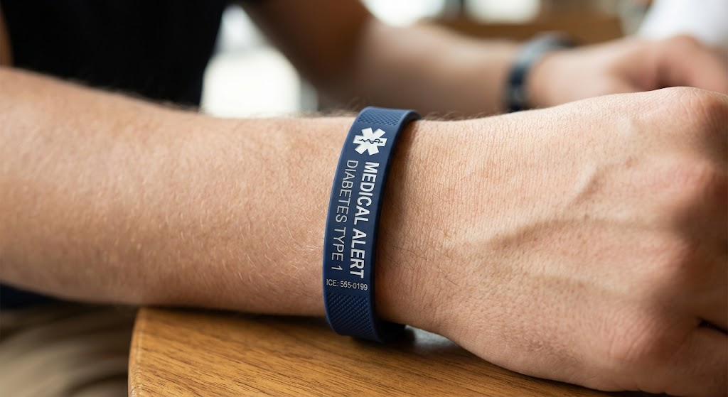 silicone medical alert bracelet